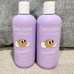 2 pc. Function of Beauty Wavy Hair Shampoo W/ Argan Oil Coconut 11oz Limited